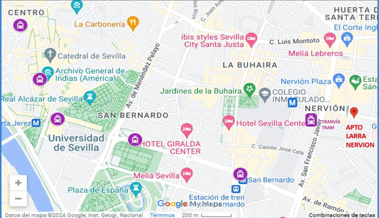 Larra Nervion Subway Tranvia Appartement Sevilla Buitenkant foto